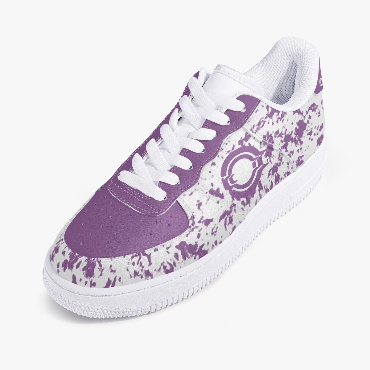 OOTAMAWAE Original Brand Low-Top Leather Sports Sneakers Air Purple paint KilyClothing