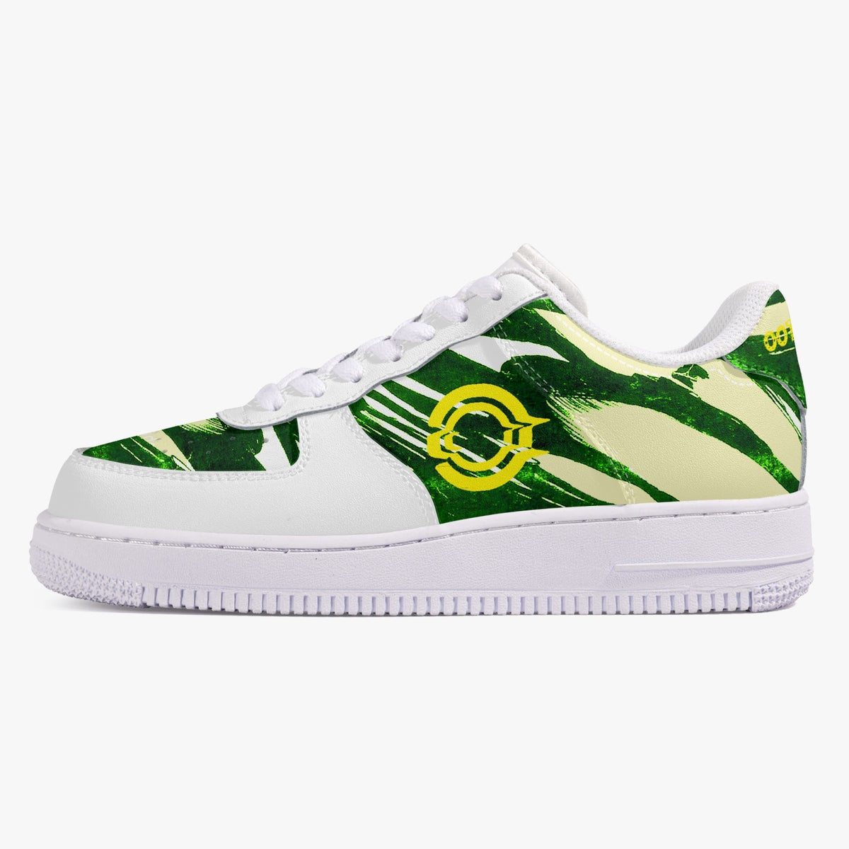 OOTAMAWAE Original Brand  Low-Top Leather Sports Sneakers AIR Green Yellow Cloud KilyClothing