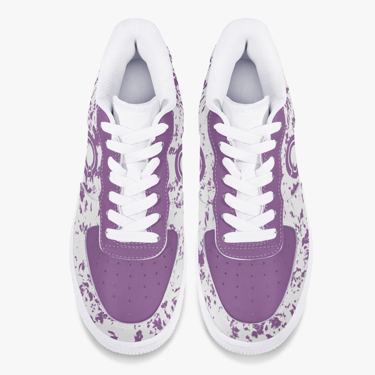 OOTAMAWAE Original Brand Low-Top Leather Sports Sneakers Air Purple paint KilyClothing