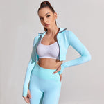 Yoga Set Running Seamless Gym Clothing Fitness Leggings + Crop Top Sportswear KilyClothing