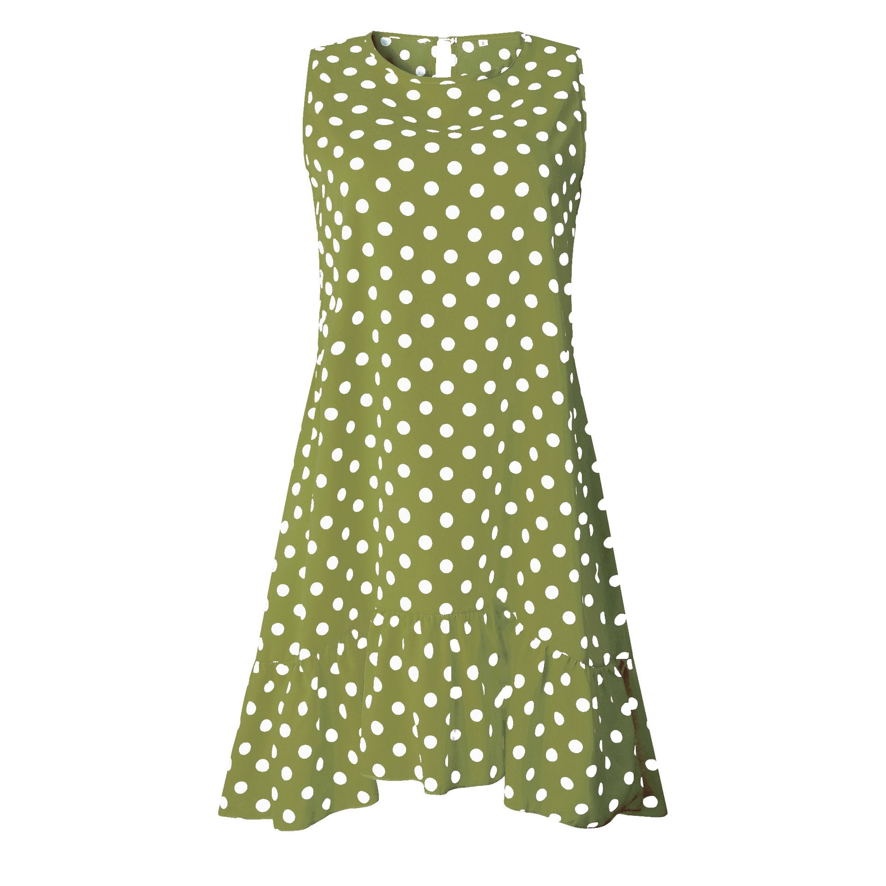 Dress Polka Dot Chiffon Sleeveless Beach Mini Casual Sundress KilyClothing