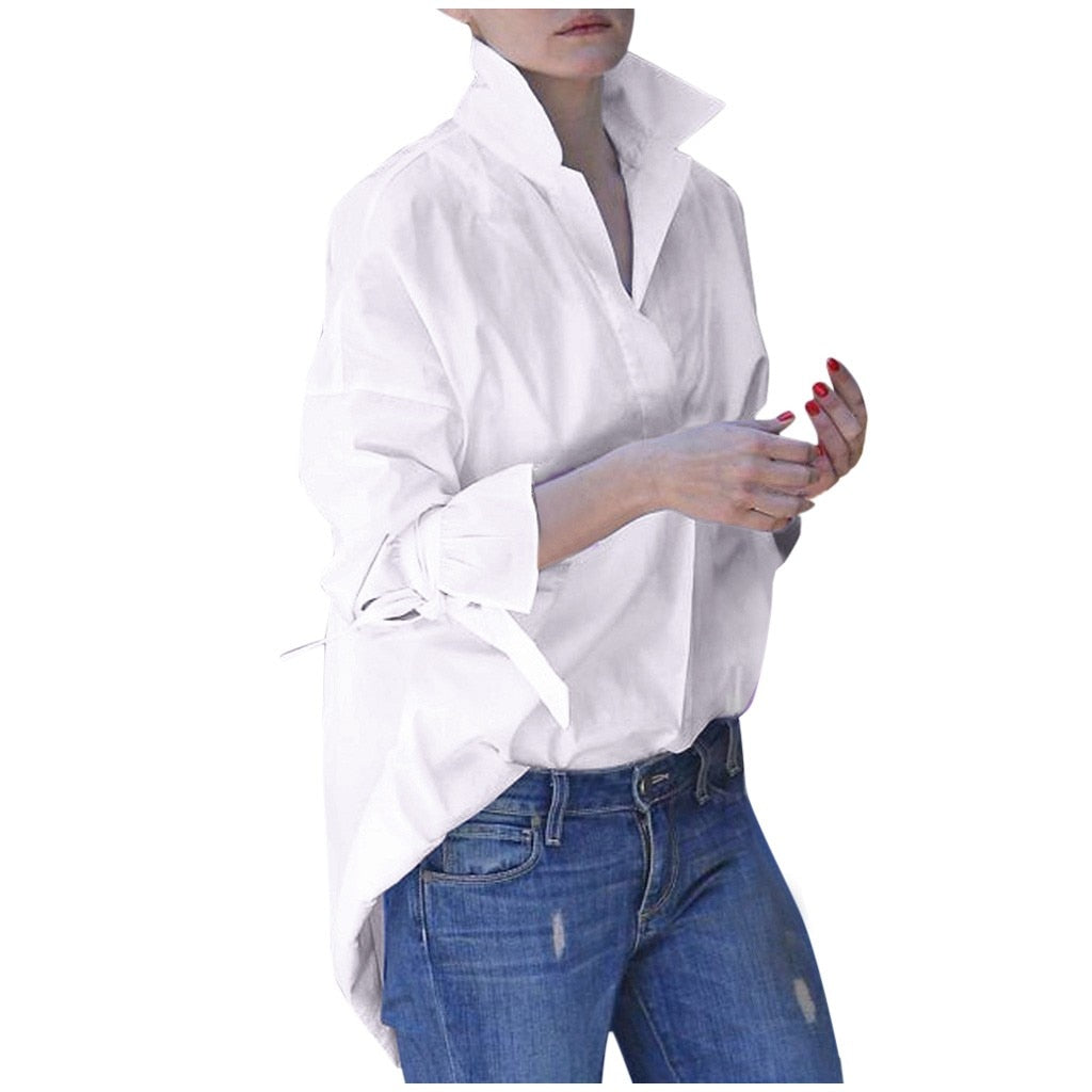 Spring Long Sleeve Tops Women Casual Shirt Top Lapel KilyClothing