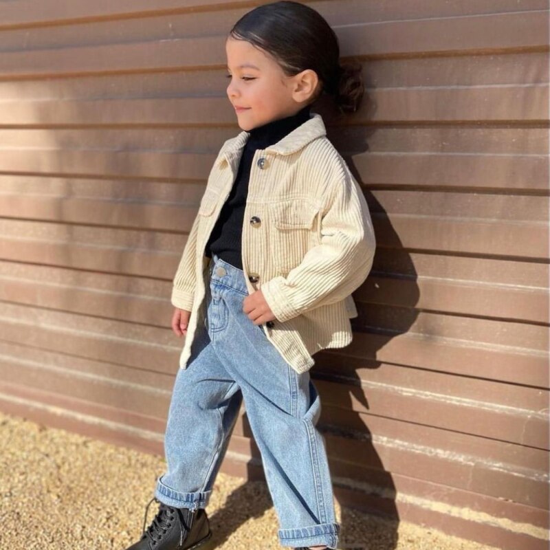 Fashion Baby Girl Boy Corduroy Shirt Jacket Infant Toddler  Coat Baby 1-8 years KilyClothing