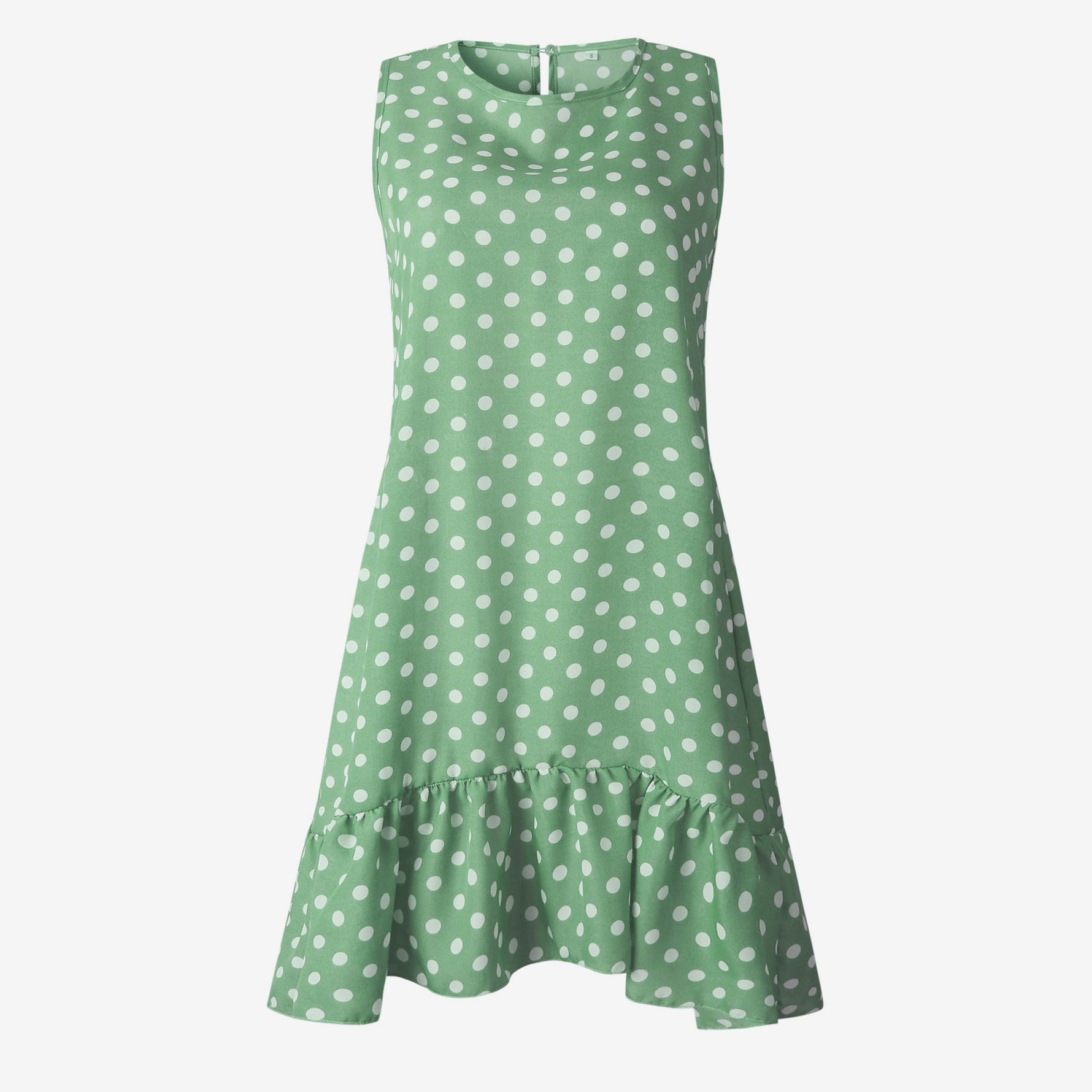 Dress Polka Dot Chiffon Sleeveless Beach Mini Casual Sundress KilyClothing