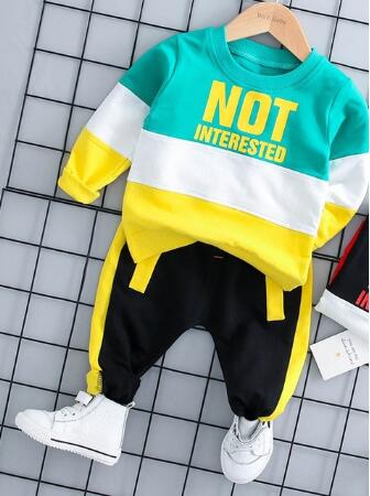 Unisex Clothing Set Hooded Outerwear Tops Pants 3PCS Outfits Kids Toddler Warm KilyClothing