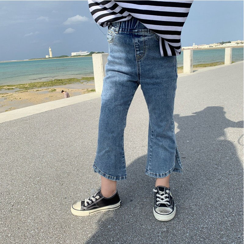 Jeans For Girls Elegant Bow Cute Denim Pants for 7-12 years, Sweet Bowknot Stretch Lovely Spring Child Trousers Toddler Kid Baby Steetwear KilyClothing