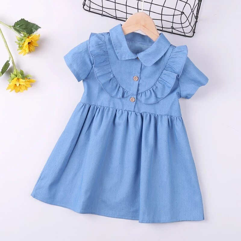 Summer Girl Dresses Solid Dresses Princess Girls Clothes KilyClothing