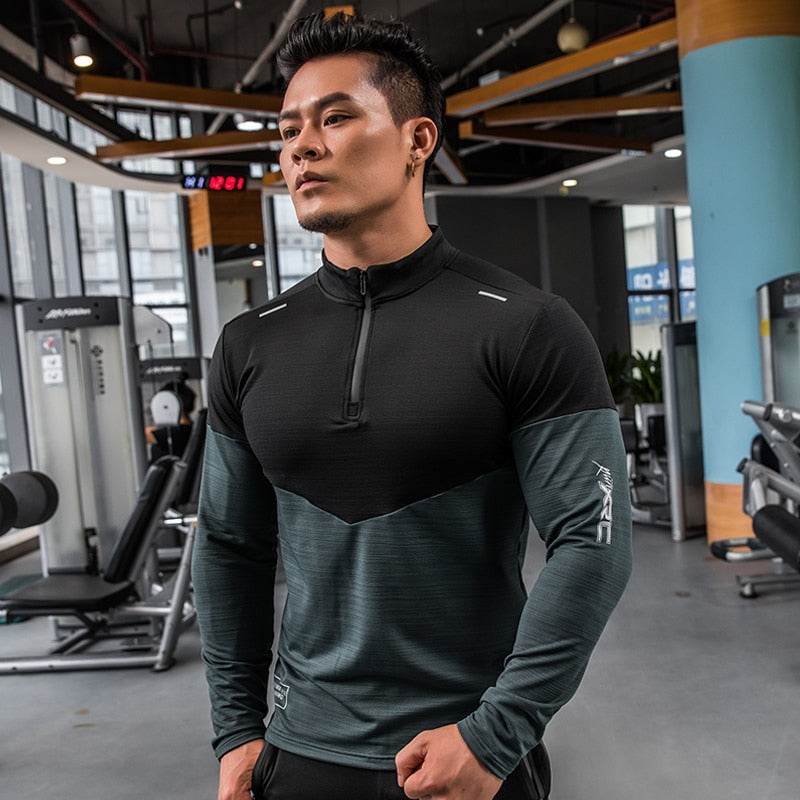 Gym Compression Shirt Fitness Long Sleeves Running Clothes Dry KilyClothing