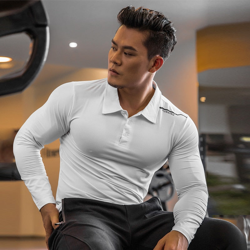 Gym Compression Shirt Fitness Long Sleeves Running Clothes Dry KilyClothing