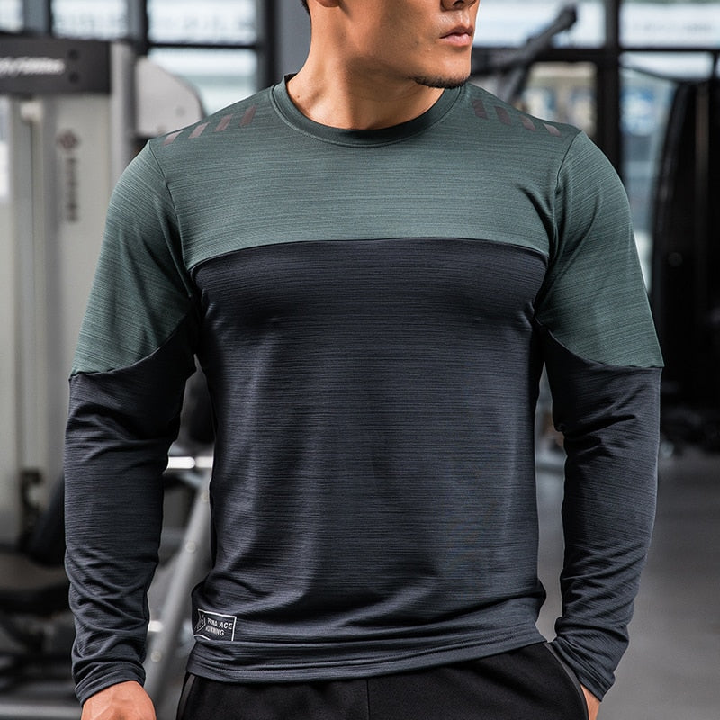 Gym Compression Shirt Fitness Long Sleeves Running Clothes Dry KilyClothing