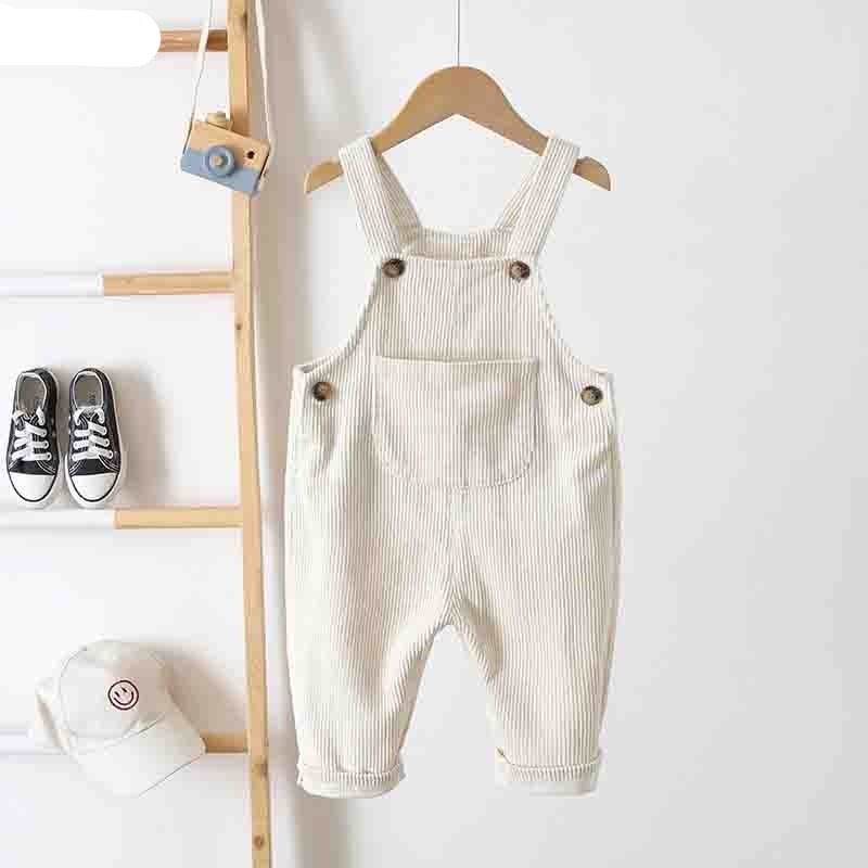 Kids Pants 0-3Yrs Boys Girls Overalls Corduroy Jumpsuits KilyClothing