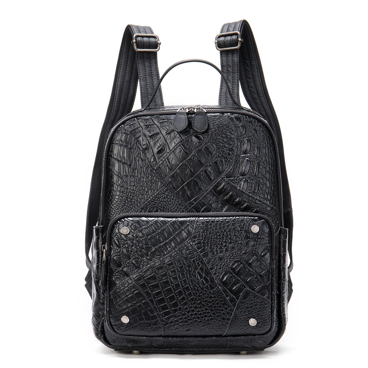 Leather Backpacks for Women with pockets and designs with color and patches KilyClothing