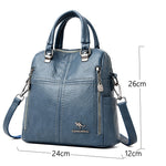 Quality Leather Backpack Women Shoulder Bag Multifunction Travel Bagpack KilyClothing