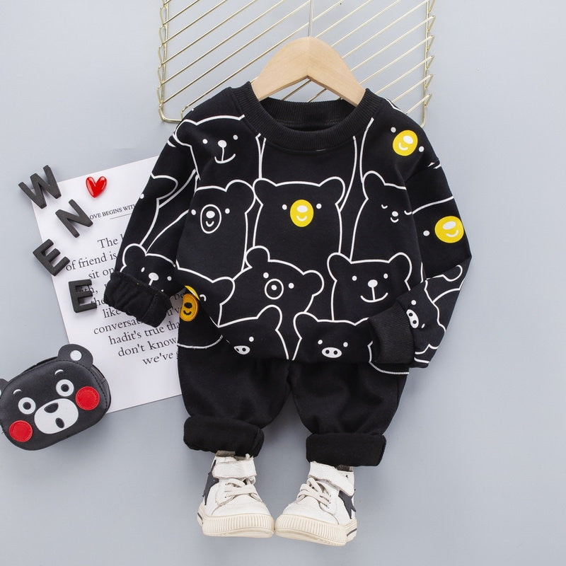 Toddler Children Clothes Suits Spring Baby Girls Boys Sport Clothing Cartoon Bears KilyClothing
