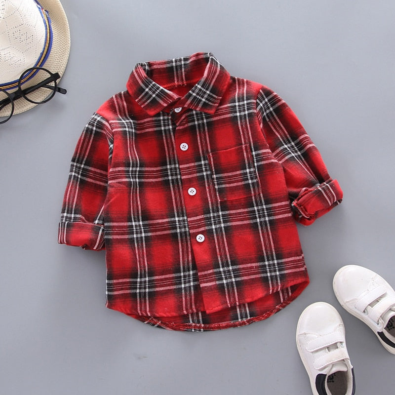 Spring Thin Shirts Baby Boys Long Sleeve Striped Print Shirts Kids Tops Tees Shirts Casual Blouse KilyClothing