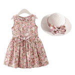 Set Girls Dress +Hat Cotton Comfortable Children's Dress KilyClothing