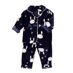 Toddler Silk Satin Pajamas Sleepwear Nightwear Suit Unisex KilyClothing