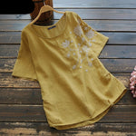 Vintage Embroidery Summer Blouse KilyClothing