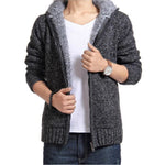 Thick Sweater coat Collar Zipper Sweater Coat Outerwear Winter Fleece Cashmere Liner SweatersTurn-down Collar KilyClothing