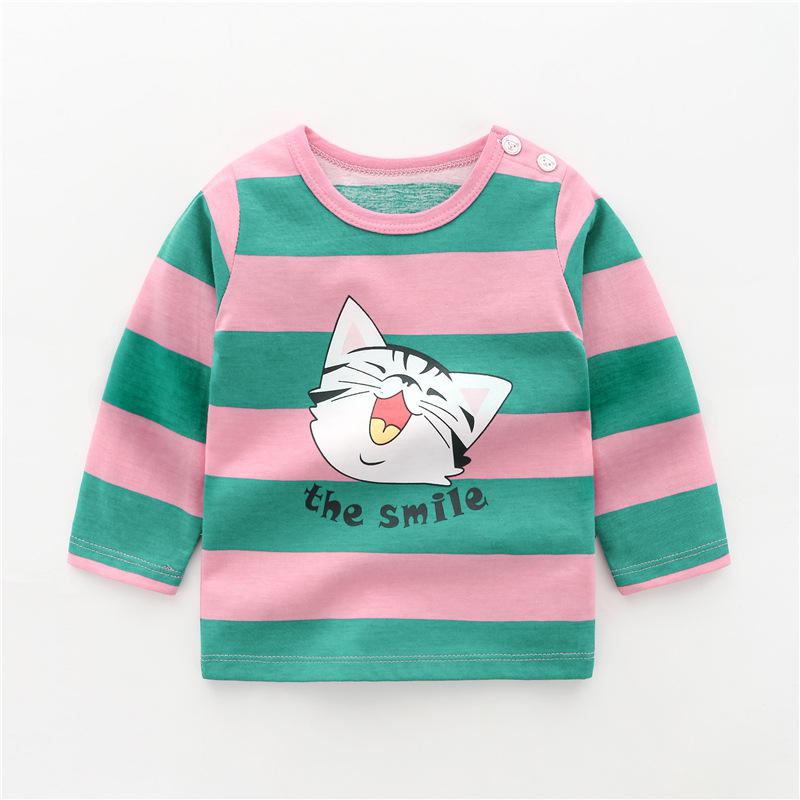 Toddler Girls Clothes Cotton Tops Children Cartoon Long Sleeve Girl Kids T-shirt unisex KilyClothing