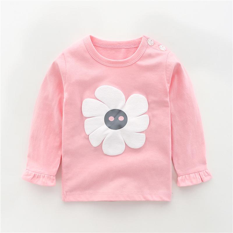 Toddler Girls Clothes Cotton Tops Children Cartoon Long Sleeve Girl Kids T-shirt unisex KilyClothing