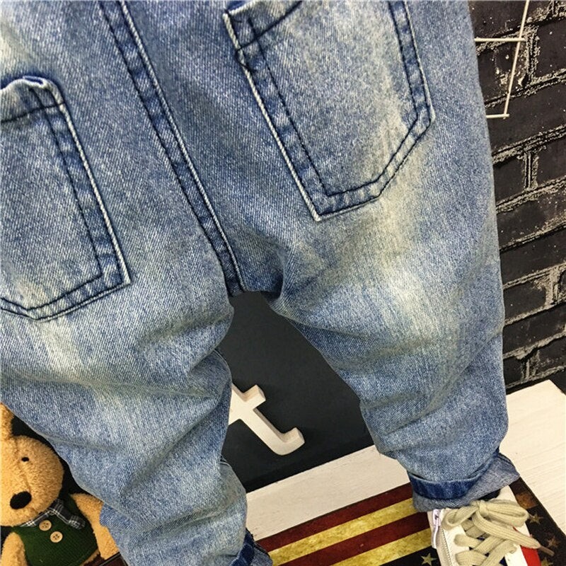 Baby Boys Girls Jeans Cartoon Cat and Mouse 2-7yrs Boys Jeans Brand Children Clothing Kids Jeans Children Casual Pants KilyClothing
