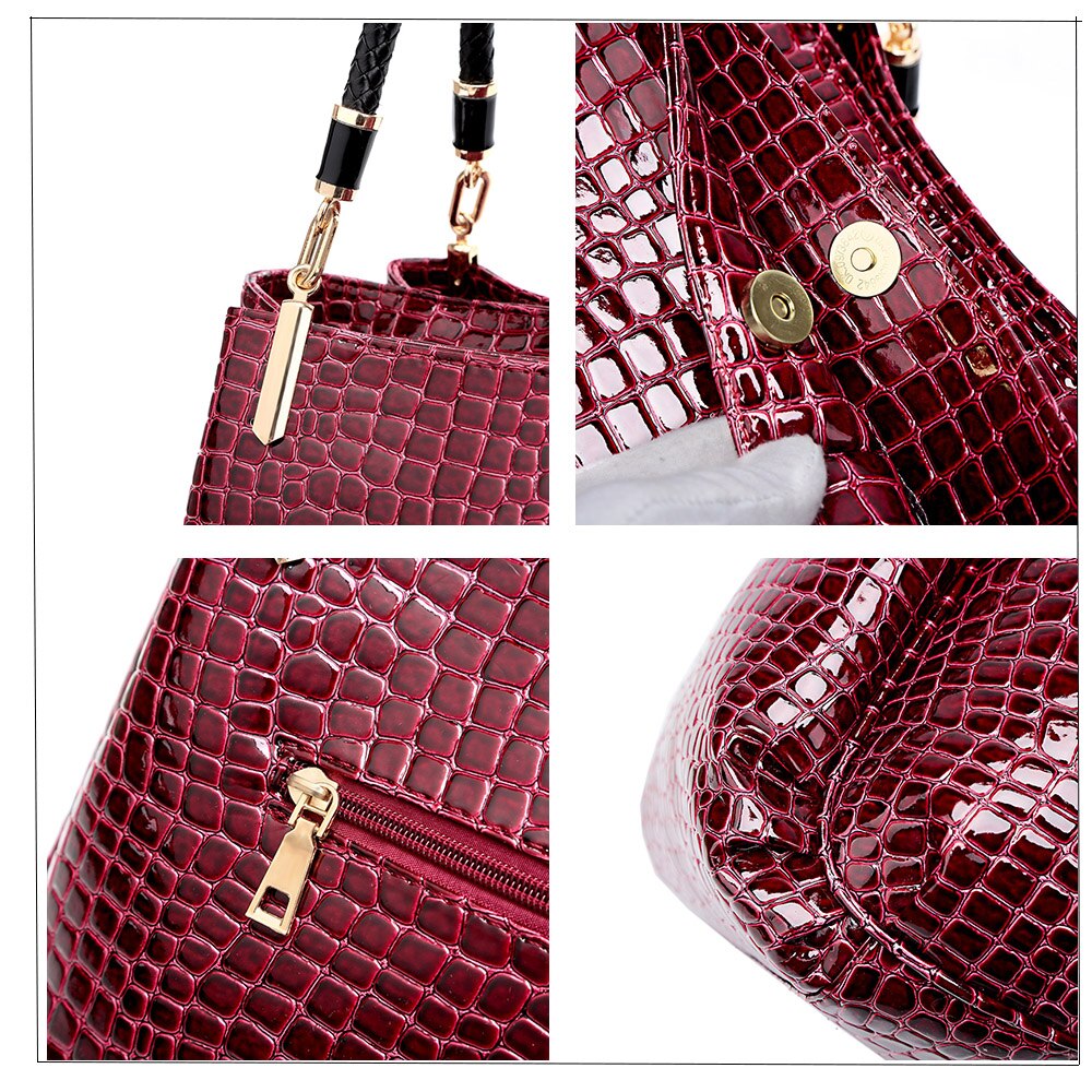 Fashion Alligator Casual Tote Shoulder bags Top-handle Bags Crocodile Pattern KilyClothing