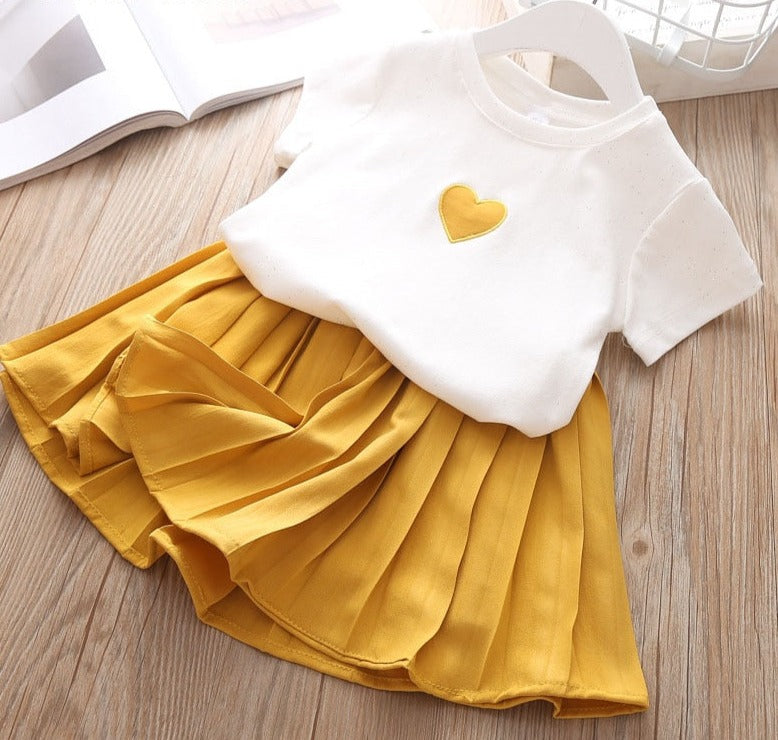Girl Big Bow T-shirt+ Shorts Children Clothing Set KilyClothing