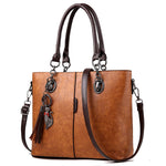 Crossbody Solid Shoulder Bag Leather Handbag KilyClothing