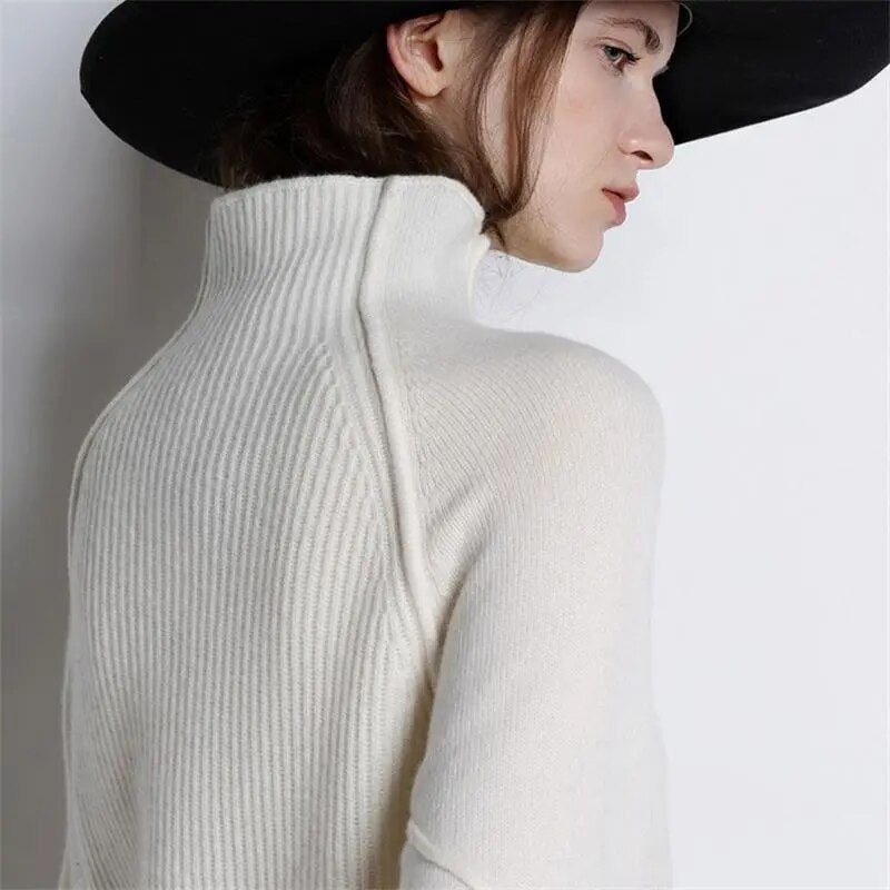 Winter turtleneck cashmere sweater women knitted pullover new casual fashion knitwear. KilyClothing