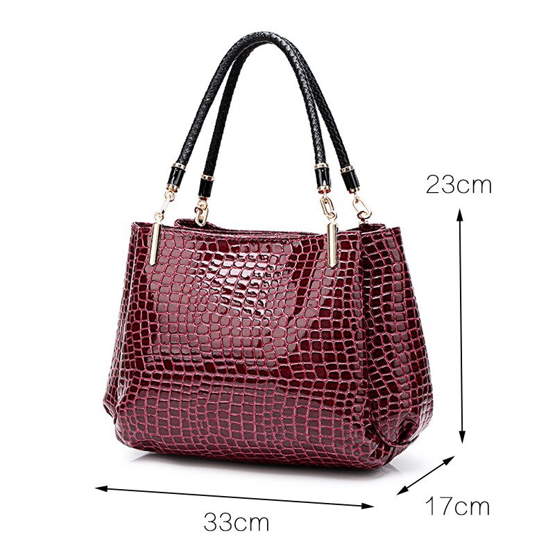 Fashion Alligator Casual Tote Shoulder bags Top-handle Bags Crocodile Pattern KilyClothing