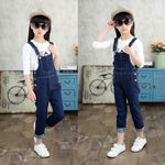 Kids Denim Overalls for Teenagers Spring Jeans Dungarees Girls Pocket Jumpsuit Children Boys Pants For Age 4 5 7 9 11 13 Years KilyClothing