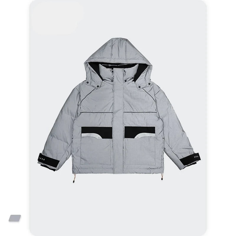 Winter Thick Windproof Down Jacket Unisex 90% White Duck Hooded Down Overcoats KilyClothing