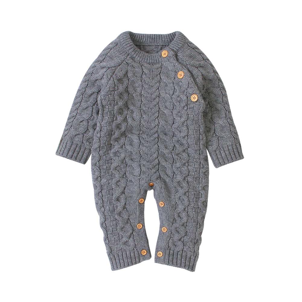 Baby Rompers Long Sleeve Winter Warm Knitted s Boys Girls Jumpsuits KilyClothing