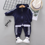 Spring Autumn Toddler Active Clothing Suit Children Boy Girl Letter Hoodie Patchwork Pants 2Pcs/set Kids Clothes Baby Sportswear KilyClothing