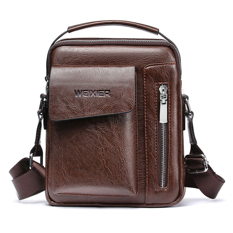Men Shoulder Bags Crossbody Bag Multi-function high Capacity PU Leather Bag KilyClothing