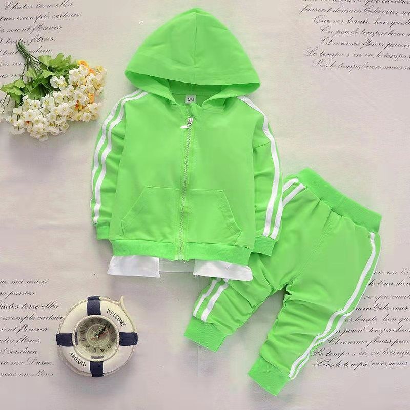 Baby Boy Clothes Set Fashion Zipper Long Sleeved Hooded Hoodies + Pants 2PCS Infant Outfits Kids Bebes Jogging Suits Tracksuits KilyClothing