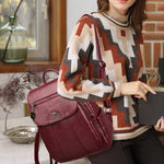 7 Color Women Soft Leather Backpacks Vintage Female Shoulder Bags KilyClothing