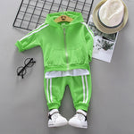 Spring Autumn Toddler Active Clothing Suit Children Boy Girl Letter Hoodie Patchwork Pants 2Pcs/set Kids Clothes Baby Sportswear KilyClothing