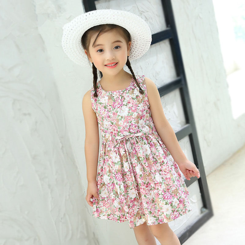 Set Girls Dress +Hat Cotton Comfortable Children's Dress KilyClothing