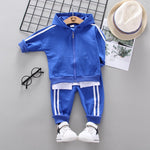 Spring Autumn Toddler Active Clothing Suit Children Boy Girl Letter Hoodie Patchwork Pants 2Pcs/set Kids Clothes Baby Sportswear KilyClothing