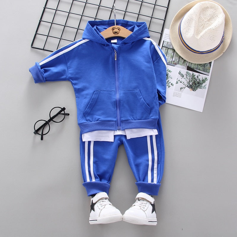 Spring Autumn Toddler Active Clothing Suit Children Boy Girl Letter Hoodie Patchwork Pants 2Pcs/set Kids Clothes Baby Sportswear KilyClothing
