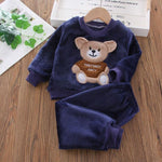 Unisex Clothing Set Hooded Outerwear Tops Pants 3PCS Outfits Kids Toddler Warm KilyClothing