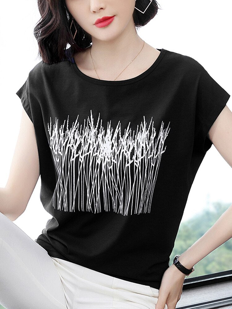 Short Sleeve Tshirts Women's Summer Tops Loose Tees Female Cotton Tshirts KilyClothing