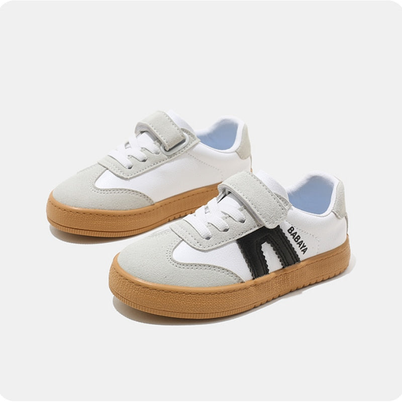 White Sneakers Fashion Boys Canvas Shoes Kids Sports Shoes KilyClothing