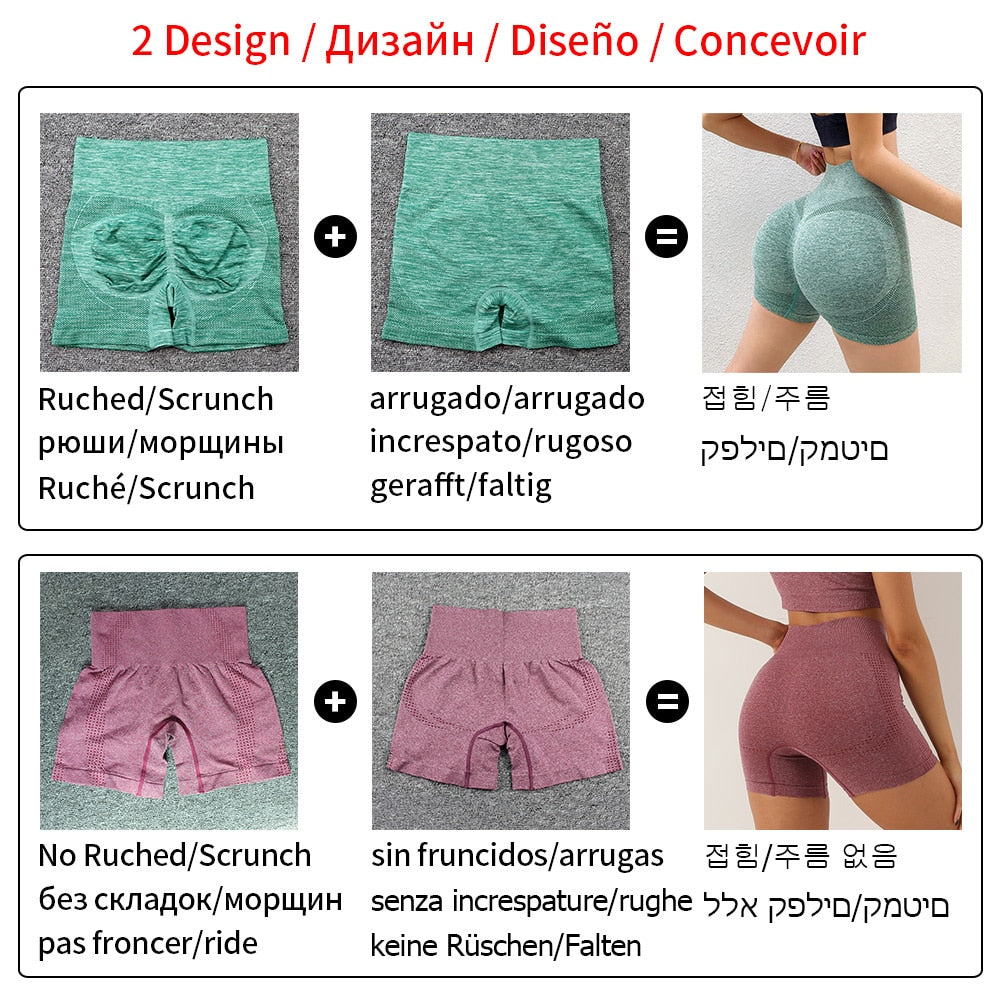 Sexy Booty Push Up Sport Yoga Shorts Women Seamless Spandex Running Cycling Short Fitness Leggings High Waist Female Gym Shorts KilyClothing