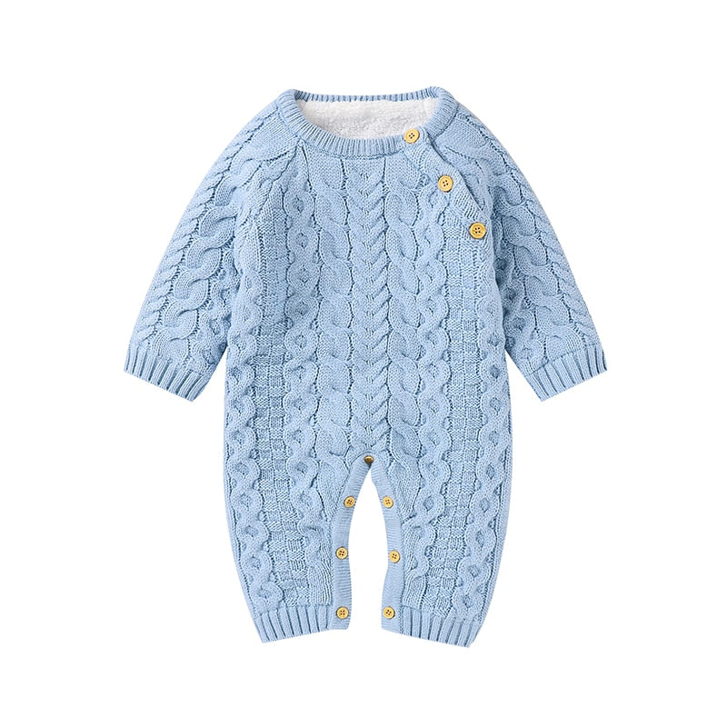 Baby Rompers Long Sleeve Winter Warm Knitted s Boys Girls Jumpsuits KilyClothing