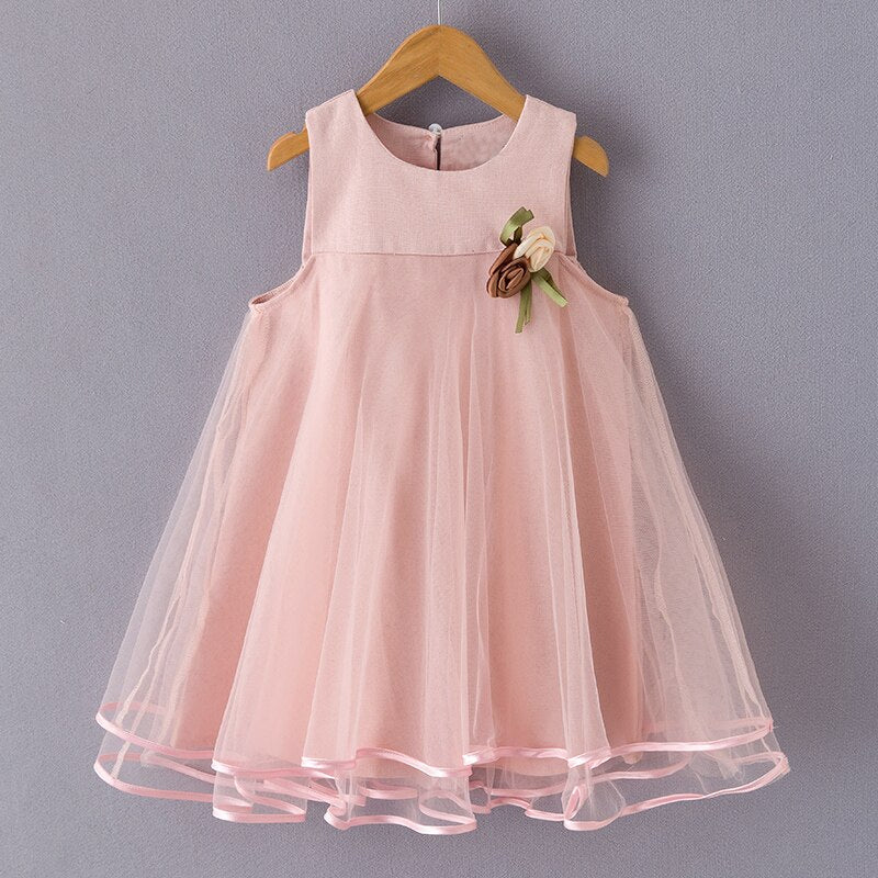 Dress Casual Kids Princess Dress Hollow Party Dress Children Clothing For 3 7Y KilyClothing