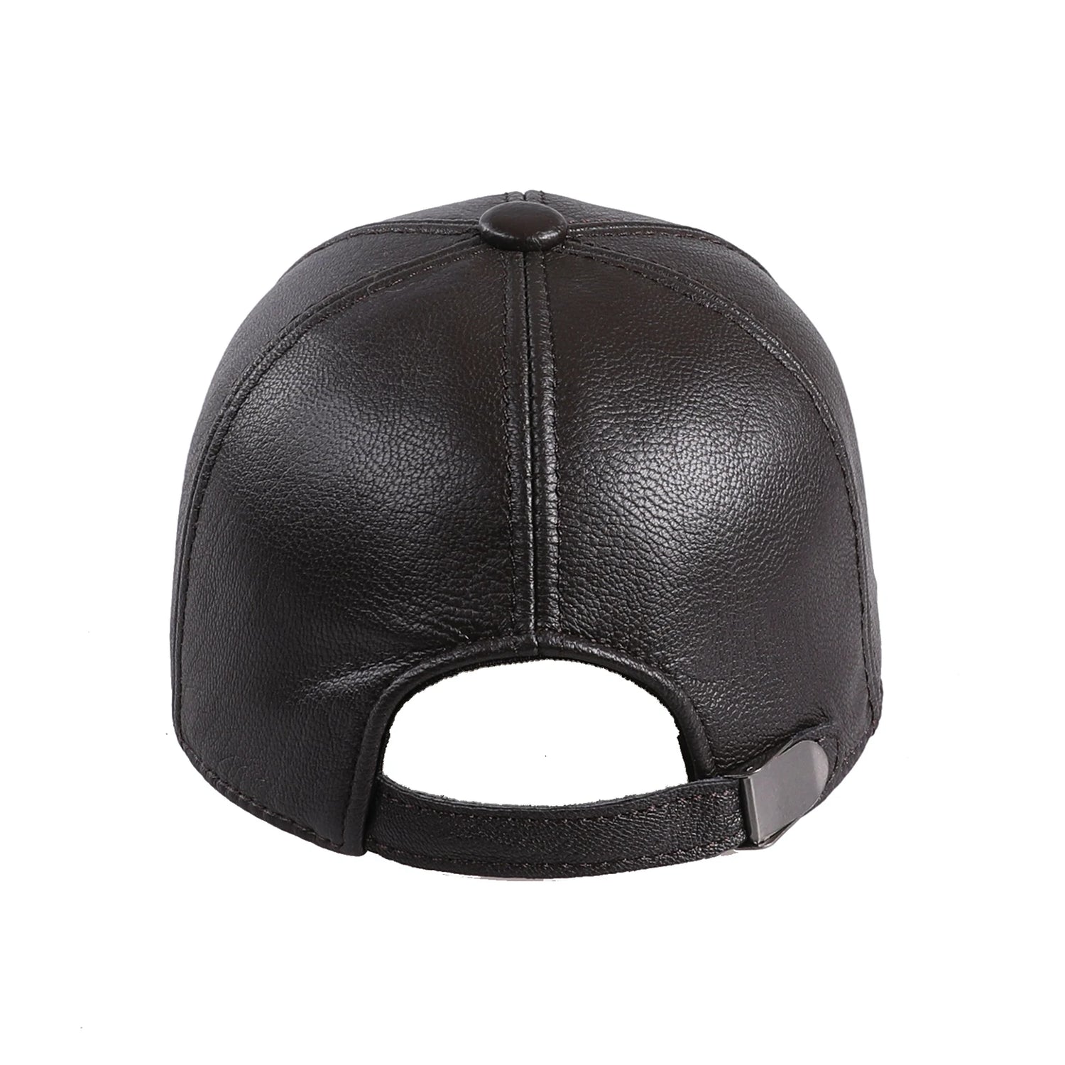 Unisex Genuine Sheepskin Leather Baseball Cap Adjustable Snapback Hats Baseball Caps