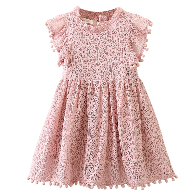 Dress Casual Kids Princess Dress Hollow Party Dress Children Clothing For 3 7Y KilyClothing